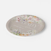 Baby in Bloom Wildflower Spring Baby shower Papieren Bordje (Gekanteld)