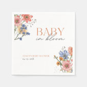 Baby in bloom Wildflower Spring Baby shower Servet (Voorkant)
