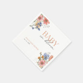 Baby in bloom Wildflower Spring Baby shower Servet (Hoek)