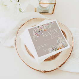 Baby in Bloom Wildflower Spring Baby shower Servet