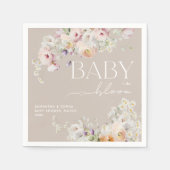 Baby in Bloom Wildflower Spring Baby shower Servet (Voorkant)
