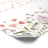 Baby In Bloom Wildflower Sweets and Treats Teken Poster (Hoek)