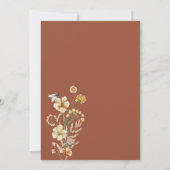 Baby in Bloom Wildflower Terracotta Arch Shower in Kaart (Achterkant)