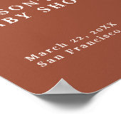 Baby In Bloom Wildflower Terracotta Welkom bij de  Poster (Hoek)