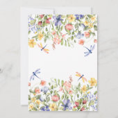 Baby in Bloom Wildflower Theme Baby shower Kaart (Achterkant)