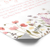 Baby In Bloom Wildflower zeg niet Baby spel Poster (Hoek)