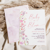 Baby in Bloom Wildflowers Baby shower Kaart