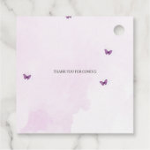 Baby in Bloom Wildflowers Bow Girl Baby shower Bedankjes Labels (Achterkant)