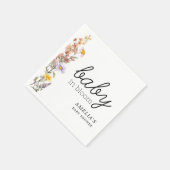 Baby in Bloom Wildflowers Elegant Baby shower Servet (Hoek)
