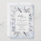 baby in bloom winter floral baby shower nodig (Voorkant)