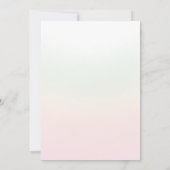 Baby in Bloom Woodland Bloemen Baby Meisje Douche Bedankkaart (Achterkant)