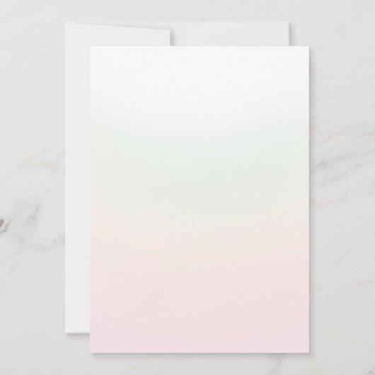 Baby in Bloom Woodland Bloemen Baby Meisje Douche Bedankkaart (Achterkant)