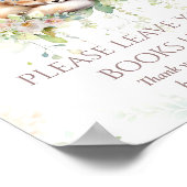 Baby in Bloom Woodland Bloemen Baby Meisje Douche Poster (Hoek)