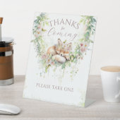 Baby in Bloom Woodland Bloemen Baby Meisje Douche Reclamebord Met Voetstuk (Insitu)