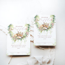 Baby in Bloom Woodland Floral Baby shower Luier