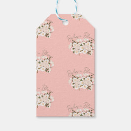 Baby in Bloom Wrapping Paper voor Baby shower Cadeaulabel