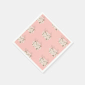Baby in Bloom Wrapping Paper voor Baby shower Servet (Hoek)