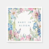 Baby in Bloom Zachte Wildbloemen Neutraal Baby sho Servet (Voorkant)