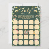 Baby in Bloom Zomer Bloemen Tuin Bingo Game Kaart (Voorkant)