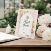 Baby in Bloom Zomer Bloemen Tuin Teken Gastboek Reclamebord Met Voetstuk