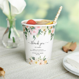 Baby in Bloom | Zonnige bloemen baby shower Papieren Bekers