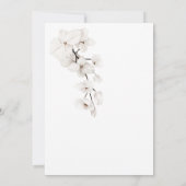 Baby in Bloom Zwart-wit Orchideeën Baby shower Kaart (Achterkant)