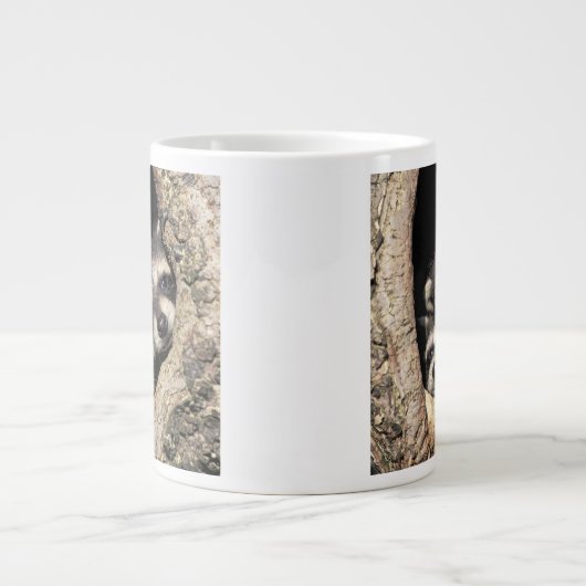 Baby in boomholte Procyon Grote Koffiekop (Voorkant)