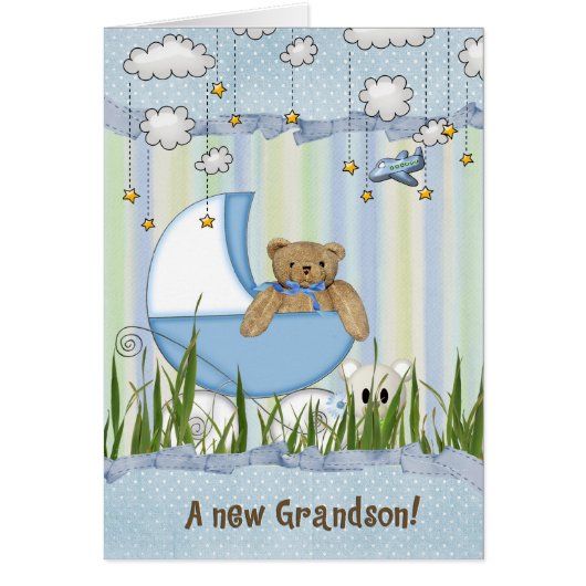 Baby in Buggy voor New Grandson (Voorkant)