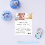 Baby in Cot, Babysitter, Daycare, Nursery Advert Flyer (Enkel)