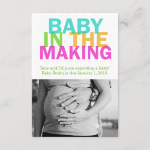 BABY IN DE AANkondiging VAN DE VERKEERDE zwangersc