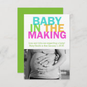 BABY IN DE AANkondiging VAN DE VERKEERDE zwangersc (Voorkant / Achterkant)