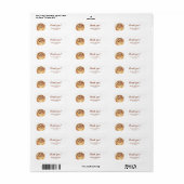 Baby in de oven Baby Shower Etiket (Full Sheet)