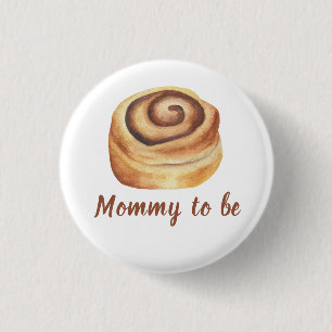 Baby in de oven Baby Shower - Mama in wording Ronde Button 3,2 Cm