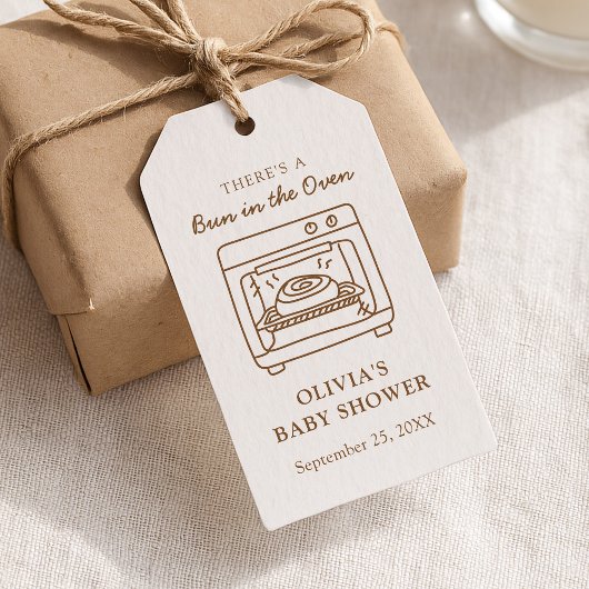 Baby in de Oven Favor Label Cadeaulabel