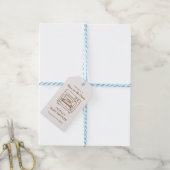 Baby in de Oven Favor Label Cadeaulabel (Met Touw)