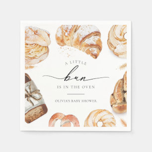 Baby in de Oven Keukenthema Bakken Baby Shower Servet