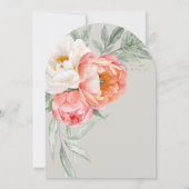 Baby in de Waterverf Bloom Floral Baby shower Kaart (Achterkant)