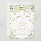 Baby in de Waterverf Bloom Floral Baby shower Kaart (Voorkant)