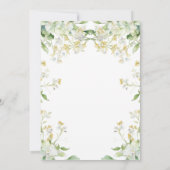 Baby in de Waterverf Bloom Floral Baby shower Kaart (Achterkant)