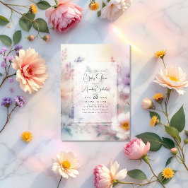 Baby in de Waterverf Bloom Floral Baby shower Kaart