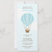 Baby in een ballon kaart (Voorkant)