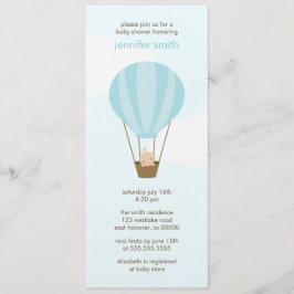 Baby in een ballon kaart