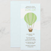 Baby in een ballon kaart (Voorkant / Achterkant)
