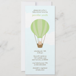 Baby in een ballon kaart