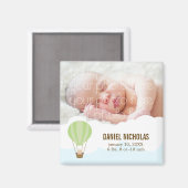 Baby in een ballonvaardige Baby Magneet (Voorkant / Achterkant)