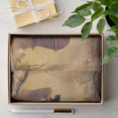 Baby in een kinderbedje tijdens een overstroming ( tissuepapier (Geschenk)