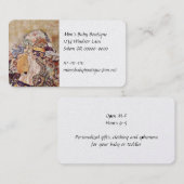 Baby in een kort gekleurd Kilt Visitekaartje (Voorkant / Achterkant)