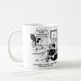 Baby in een warenhuis koffiemok