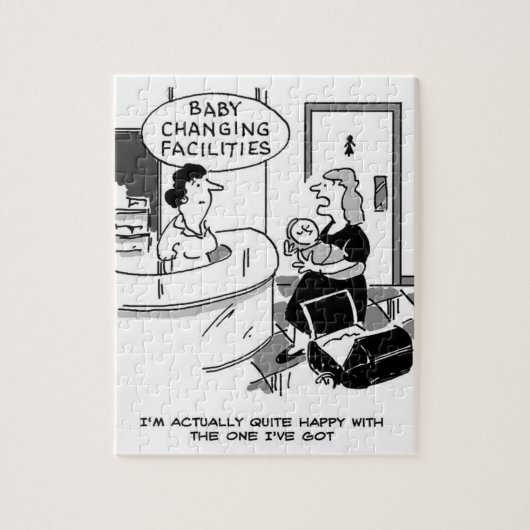 Baby in een winkel legpuzzel (Verticaal)