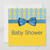 Baby in geel en blauw Baby shower Kaart (Voorkant)
